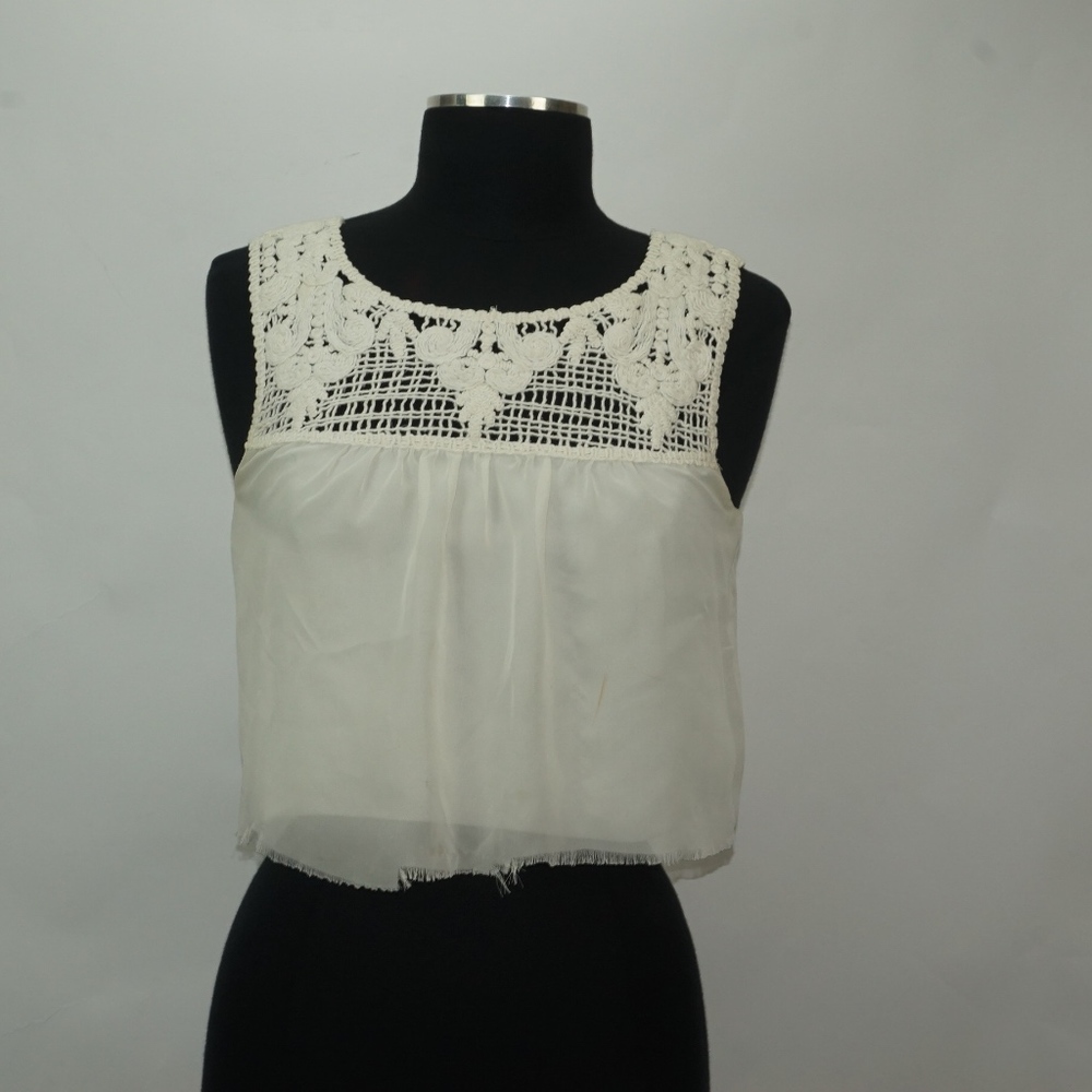Crochet Festival Flowy Crop Top S